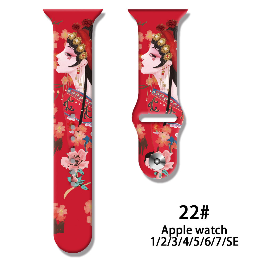 Wholesale Personalized Printed Silicone Watch Strap Watch Band